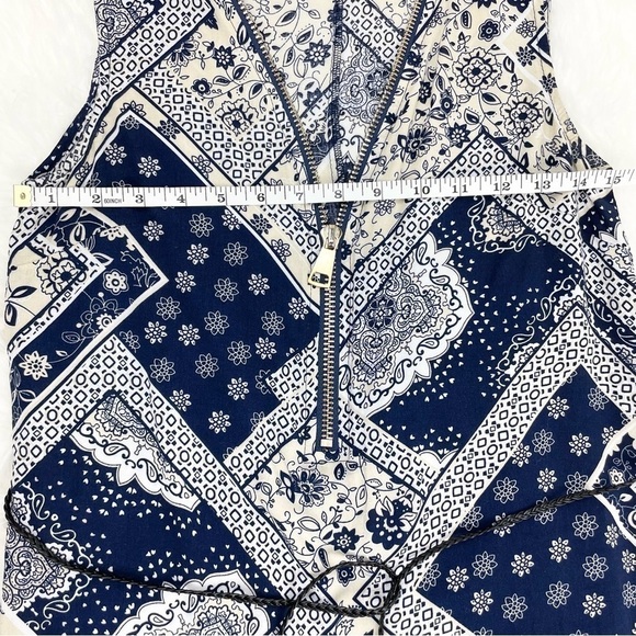 Boho Midi Dress with Floral/Geometric Pattern Size XS - Picture 5 of 8